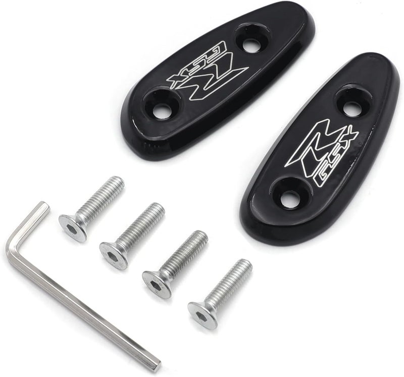 HASkulle Motorcycle Parts Mirror Block Accessories Brackets Off Base Plates for Suzuki GSXR 600 750 1000 GSX-R 2001-2004, Black - Image 5